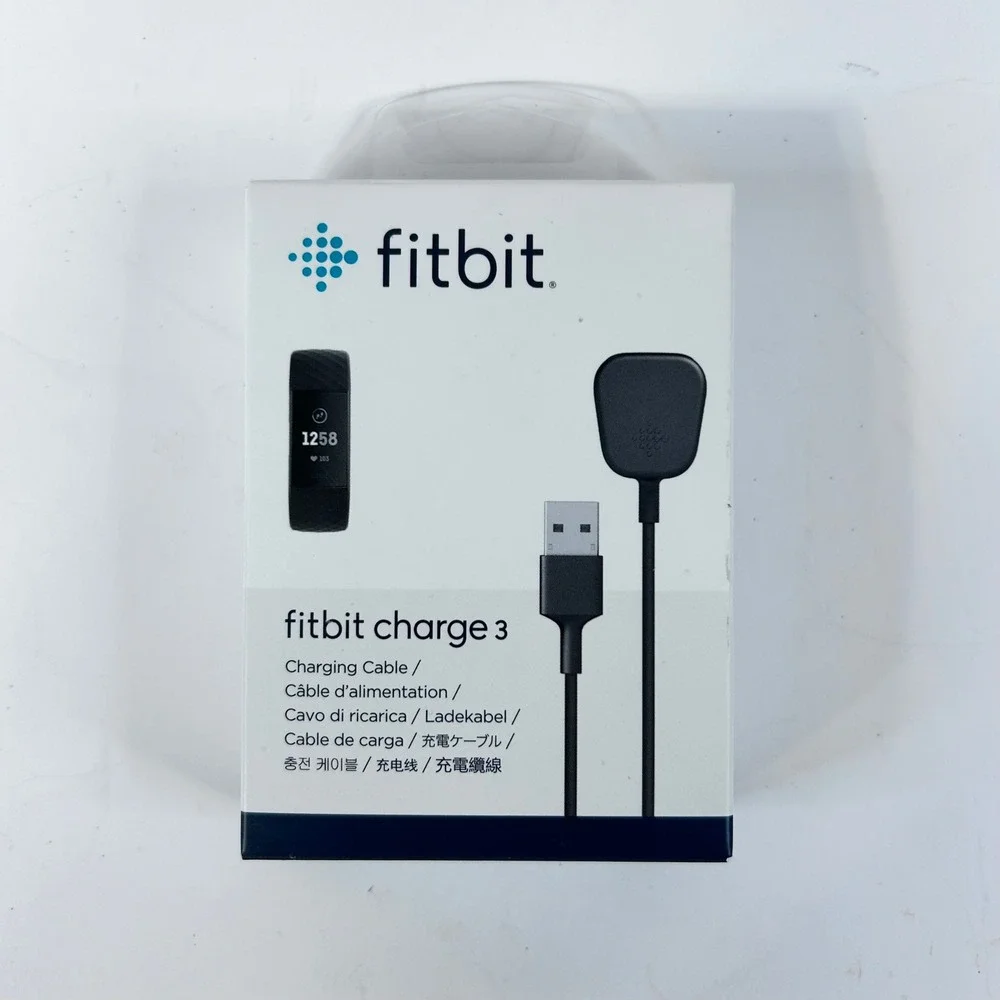 Fitbit Charge 3 Charging Cable USB Replacement Power Cord Black FB168RCC